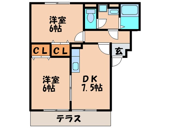 メゾン若草の物件間取画像